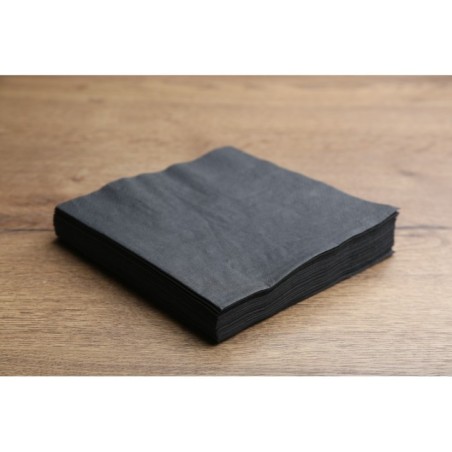 SERVIETTE COCKTAIL NOIRE