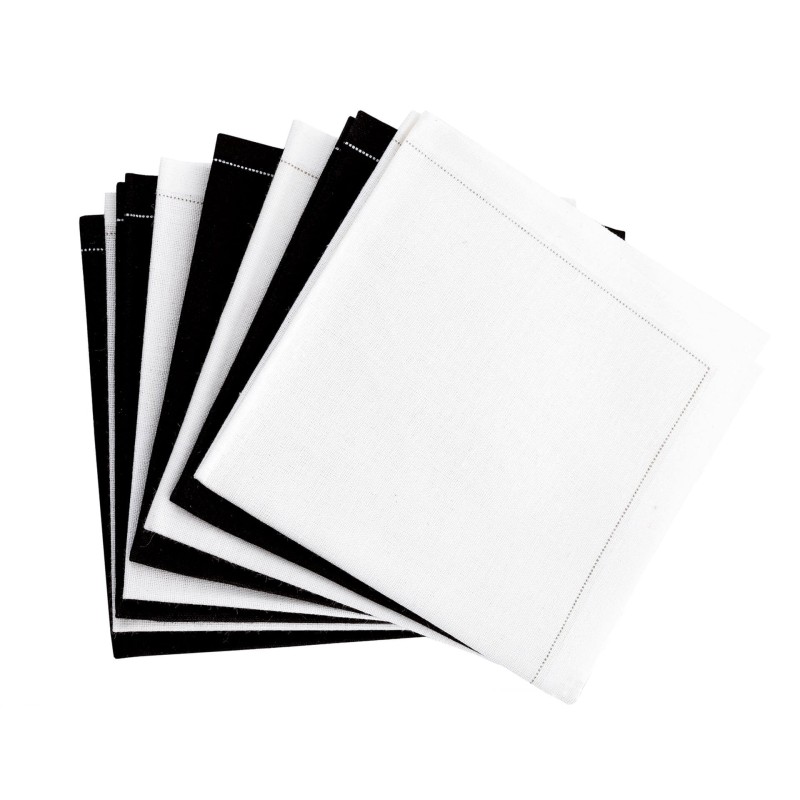 SERVIETTE BLANCHE PLIÉE (10x30)