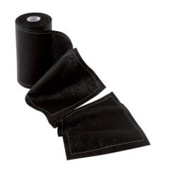 SERVIETTE NOIRE PRÉDÉCOUPÉE (6x100)