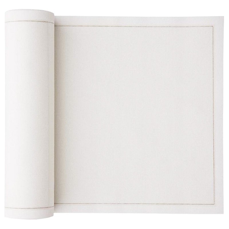 SERVIETTE BLANCHE PRÉDÉCOUPÉE (10x25)