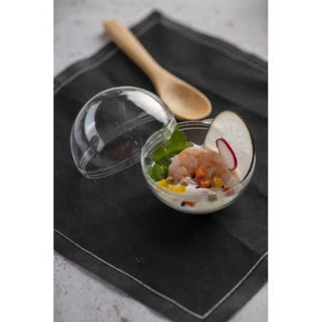 SERVIETTE NOIRE PRÉDÉCOUPÉE (10x25)