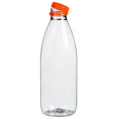 Bouteille plastique avec bouchon 1000 ml