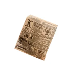 PAPIER INGRAISSABLES OUVERT 2 CÔTÉS 'TIMES' 32 G/M2 13x14 CM NATUREL PARCH.INGRAISSABLE (1000 UNITÉ)