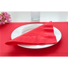 SERVIETTES ECOLABEL 2 PLIS 18 G/M2 39x39 CM ROUGE OUATE (1600 UNITÉ)