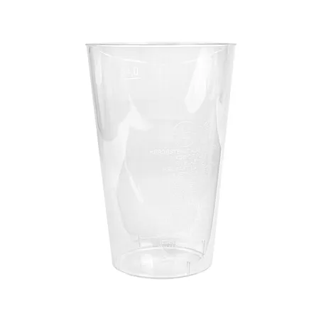 VERRES INJECTÉS  400 ML Ø 8,5/6x13 CM TRANSPARENT PS (500 UNITÉ)