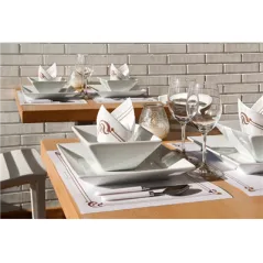 SETS DE TABLE 'MAXIM BRUN' 48 G/M2 35x50 CM BLANC CELLULOSE (2000 UNITÉ)