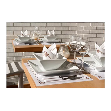 SETS DE TABLE 'MAXIM BRUN' 48 G/M2 35x50 CM BLANC CELLULOSE (2000 UNITÉ)