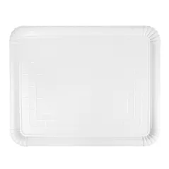 PLATEAUX PÂTISSERIE - MOYENS  1270 G/M2 40x50 CM BLANC CARTON (25 UNITÉ)