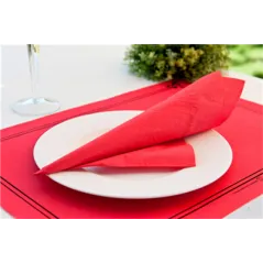 SETS DE TABLE  48 G/M2 31x43 CM ROUGE CELLULOSE (2000 UNITÉ)