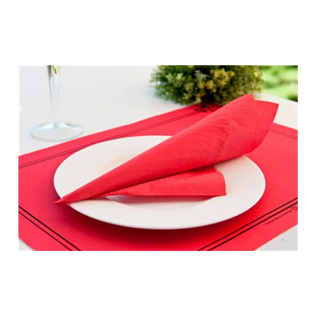 SETS DE TABLE  48 G/M2 31x43 CM ROUGE CELLULOSE (2000 UNITÉ)