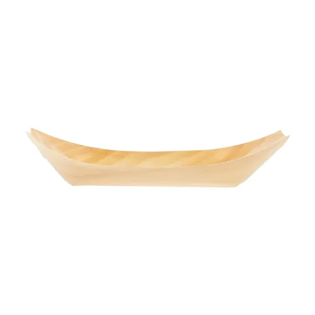 BARQUETTES EN FEUILLE DE PEUPLIER WOOD  19,5x10x2,5 CM NATUREL BOIS (1000 UNITÉ)