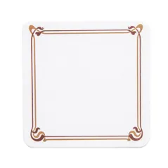 DESSOUS DE VERRE MARRON/OCRE
