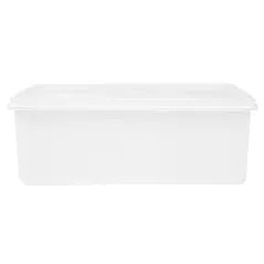 RÉCIPIENT ALIMENTS + COUVERCLE INCORPORÉ  1450 ML 20,5x14x8 CM BLANC PP (1 UNITÉ)