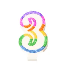 BOUGIES ANNIVERSAIRE N.3