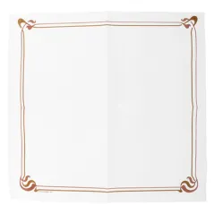 SERVIETTES ECOLABEL DOUBLE POINT 'MAXIM BRUN' 18 G/M2 40x40 CM BLANC OUATE (1200 UNITÉ)