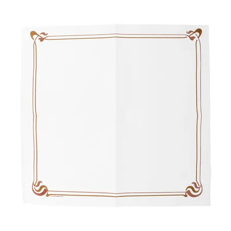SERVIETTES ECOLABEL DOUBLE POINT 'MAXIM BRUN' 18 G/M2 40x40 CM BLANC OUATE (1200 UNITÉ)