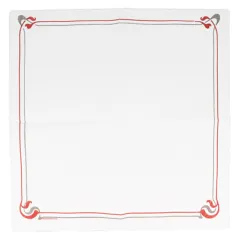 SERVIETTES DOUBLE POINT 'MAXIM BORDEAUX' 18 G/M2 40x40 CM BLANC OUATE (1200 UNITÉ)