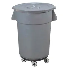 CONTENEUR AVEC COUVERCLE + ROUES