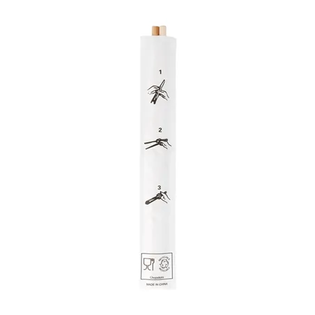 BAGUETTES CHINOISES EN SACHET BAMBOO  20 CM NATUREL BAMBOU (100 UNITÉ)