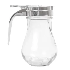 DISTRIBUTEUR SIROUP  220 ML 7x7x9,3 CM TRANSPARENT VERRE (1 UNITÉ)