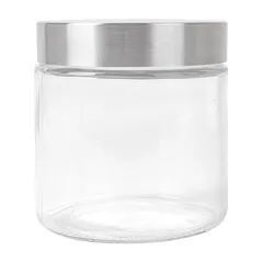 POT STOCKAGE CYLINDRIQUE WAKI GLASS 830 ML Ø 11,2x12 CM TRANSPARENT VERRE (12 UNITÉ)