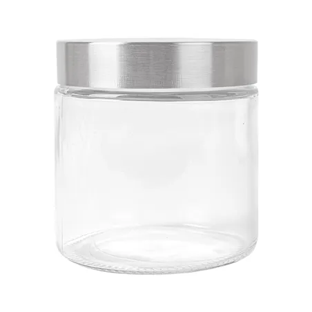 POT STOCKAGE CYLINDRIQUE WAKI GLASS 830 ML Ø 11,2x12 CM TRANSPARENT VERRE (12 UNITÉ)