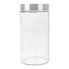 POT STOCKAGE CYLINDRIQUE WAKI GLASS 1700 ML Ø 11,2x22 CM TRANSPARENT VERRE (12 UNITÉ)