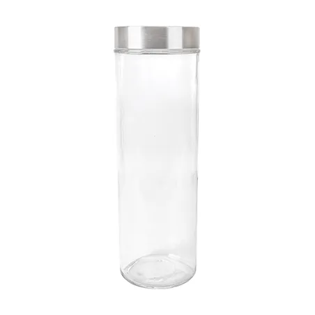 POT STOCKAGE CYLINDRIQUE WAKI GLASS 1900 ML Ø10x31 CM TRANSPARENT VERRE (12 UNITÉ)