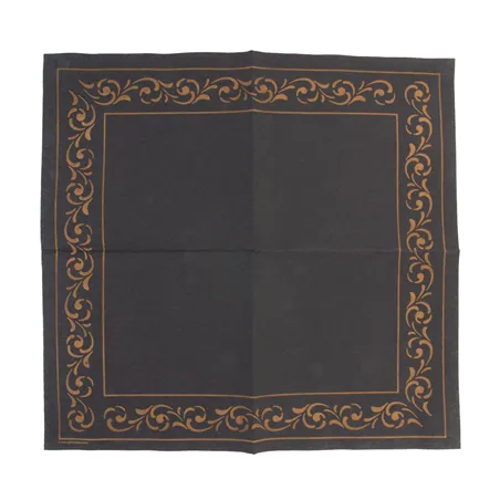 SERVIETTES ECOLABEL DOUBLE POINT 'TROYA' 18 G/M2 40x40 CM NOIR OUATE (1200 UNITÉ)