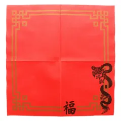 SERVIETTES ECOLABEL DOUBLE POINT 'CHINA' 18 G/M2 40x40 CM ROUGE OUATE (1200 UNITÉ)