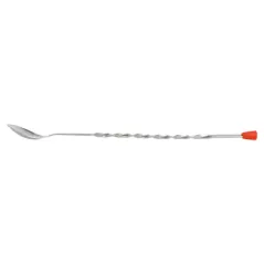 CUILLÈRE DE BAR TRESSÉE   27,5 CM ARGENTE INOX (12 UNITÉ)