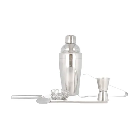 COFFRET DE COCKTAIL  500 ML 23x33x10 CM ARGENTE ACIER (1 UNITÉ)