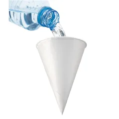CÔNES EAU  120 ML 120 G/M2 Ø 6,4x8,7 CM BLANC PAPIER (5000 UNITÉ)