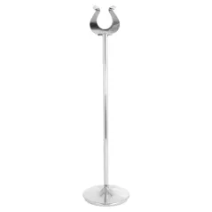 PINCE POUR NUMÉROS DE TABLE   Ø7,2x30 (h) CM ARGENTE INOX (1 UNITÉ)