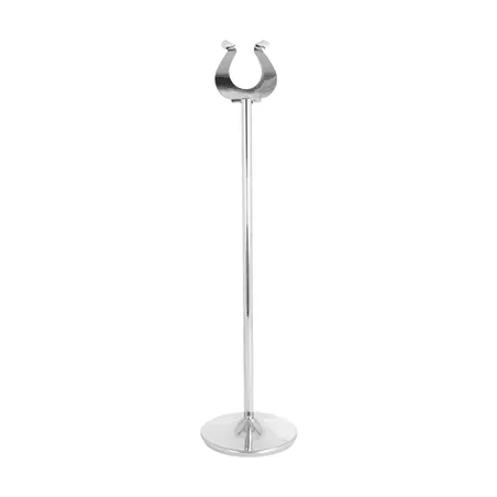 PINCE POUR NUMÉROS DE TABLE   Ø7,2x30 (h) CM ARGENTE INOX (1 UNITÉ)