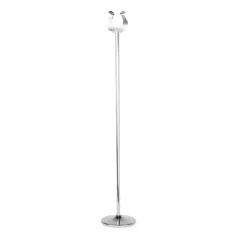 PINCE POUR NUMÉROS DE TABLE   Ø7,2x46 (h) CM ARGENTE INOX (1 UNITÉ)