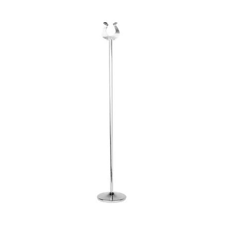 PINCE POUR NUMÉROS DE TABLE   Ø7,2x46 (h) CM ARGENTE INOX (1 UNITÉ)