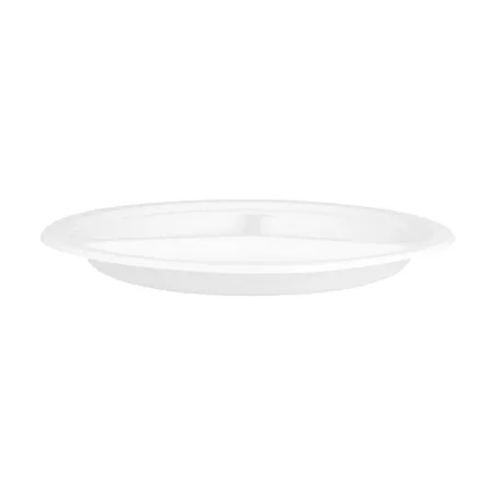 ASSIETTES 3 COMPART. BIONIC  Ø 26x2,6 CM BLANC BAGASSE (800 UNITÉ)