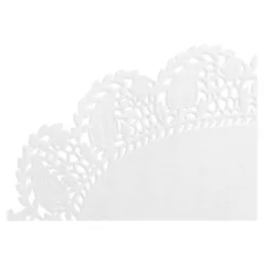 DENTELLES OVALES AJOURÉES 53 G/M2 22x16 CM BLANC PAPIER (250 UNITÉ)