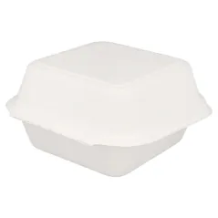 COQUILLES HAMBURGER BIONIC 450 ML 15,2x15x8,4 CM BLANC BAGASSE (600 UNITÉ)