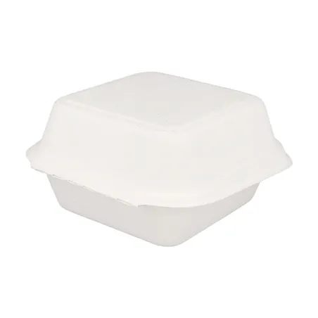 COQUILLES HAMBURGER BIONIC 450 ML 15,2x15x8,4 CM BLANC BAGASSE (600 UNITÉ)