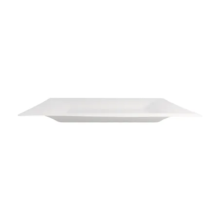 ASSIETTES CARRÉES BIONIC  26,2x26,2x1,4 CM BLANC BAGASSE (500 UNITÉ)