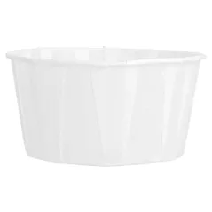 POTS TRAITEUR PAPIER PLISSÉ 165 ML (5,5 oz) 80 G/M2 Ø8/6x4,3 CM BLANC PARCH.INGRAISSABLE (250 UNITÉ)
