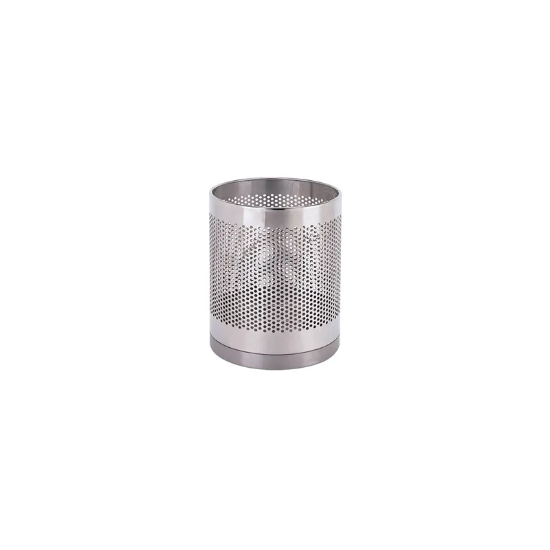 CORBEILLE CHAMBRES  10 L Ø 22x29,5 CM ARGENTE INOX (1 UNITÉ)