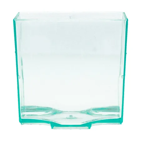 EMBALLAGES APÉRITIF CUBE   4,2x4,2x4,2 CM VERT D'EAU PS (200 UNITÉ)