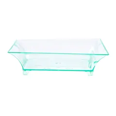 EMBALLAGES APÉRITIF CARRÉ 6,3x6,3x1,5 CM VERT D'EAU PS (720 UNITÉ)