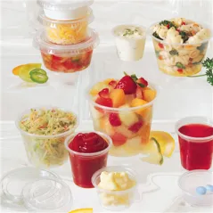PETITS POTS MICRO-ONDABLES 30 ML Ø4,5x3,3 CM TRANSPARENT PP (2500 UNITÉ)