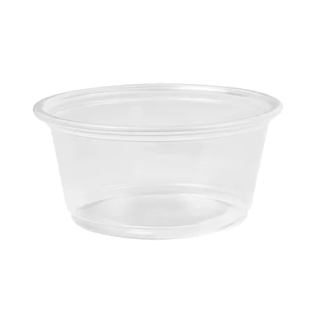 PETITS POTS MICRO-ONDABLES  100 ML Ø7,4x3,5 CM TRANSPARENT PP (2500 UNITÉ)
