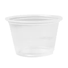 PETITS POTS MICRO-ONDABLES 120 ML Ø7,4x4,6 CM TRANSPARENT PP (2500 UNITÉ)
