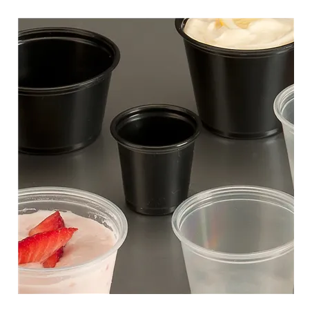 PETITS POTS  30 ML Ø4,5x3,3 CM NOIR PP (2500 UNITÉ)